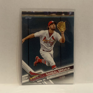 #132 Randal Grichuk St Louis Cardinals 2017 Topps Series 1 Baseball Card HR