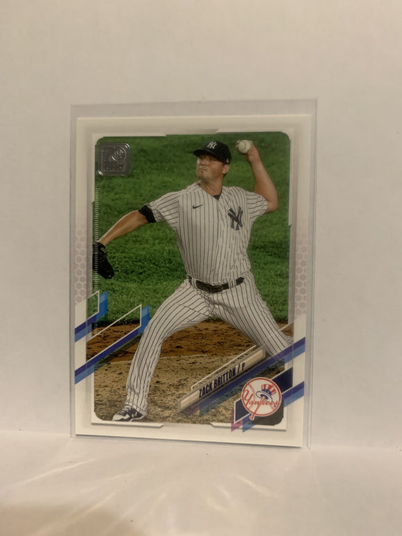 #254 Zack Britton  New York Yankees 2021 Topps Series One Baseball Card