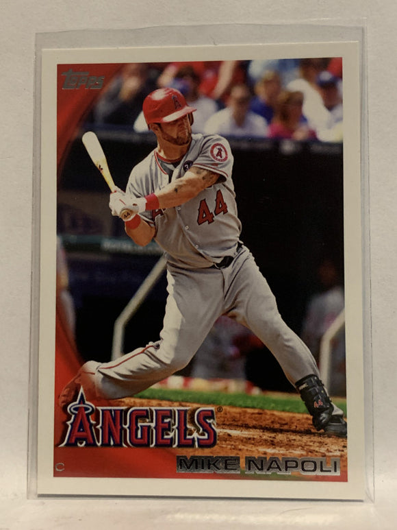 #619 Mike Napoli Los Angeles Angels 2010 Topps Baseball Card