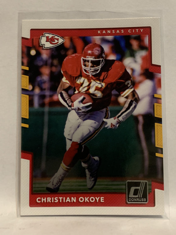 2017 Donruss #98 Christian Okoye Kansas City Chiefs Football Card