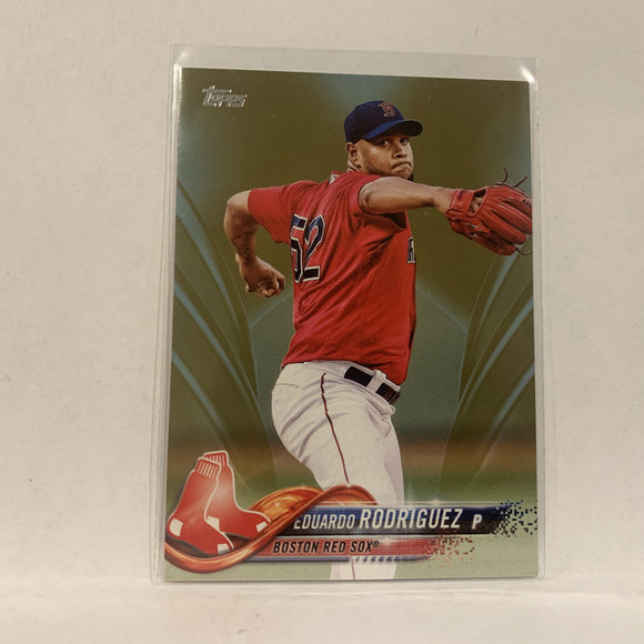 #43 Eduardo Rodriguez Boston Red Sox Gold Series 1 2018 Topps Baseball Card A1O