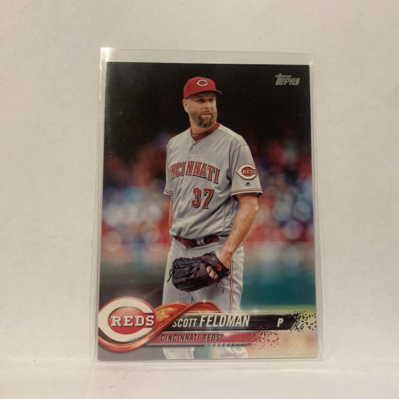 #57 Scott Feldman Cincinnati Reds  Series 1 2018 Topps Baseball Card A1P