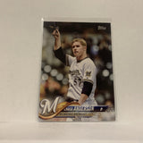 #54 Chase Anderson Milwaukee Brewers  Series 1 2018 Topps Baseball Card A1P