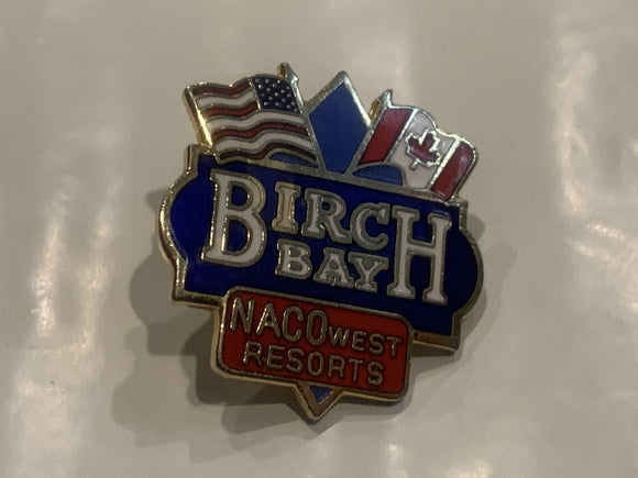 Birch Bay Naco West Resorts USA Canada Lapel Hat Pin CK