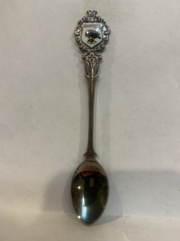 Yellowknife Northwest Territories Raven Souvenir Spoon