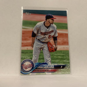 #49  Ervin Santana Minnesota Twins  Series 1 2018 Topps Baseball Card A1P