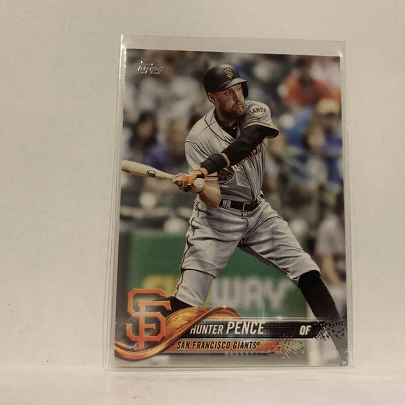 #47 Hunter Pence San Francisco Giants  Series 1 2018 Topps Baseball Card A1P