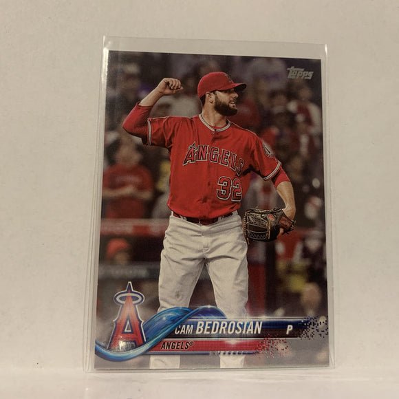 #46 Cam Bedosian Los Angeles Angels  Series 1 2018 Topps Baseball Card A1P