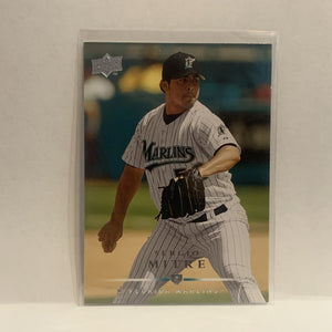 #141 Sergio Mitre Florida Marlins 2008 Upper Deck Series 1 Baseball Card HT