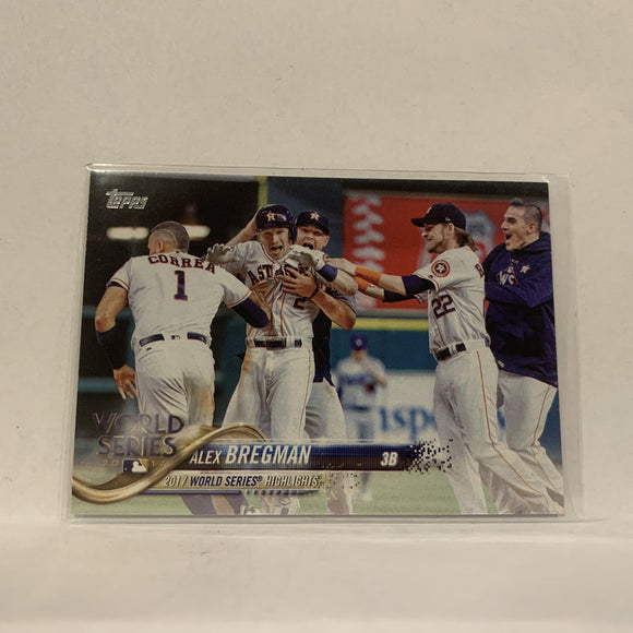 #39 Alex Bregman Houston Astros World series Highlights Series 1 2018 Topps Baseball Card A1P