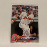 #40 Carlos Santana Cleveland Indians  Series 1 2018 Topps Baseball Card A1Q