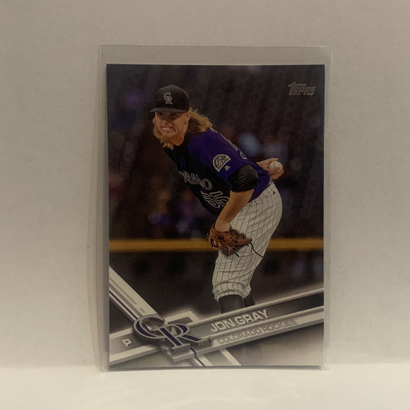 #209 Jon Gray Colorado Rockies 2017 Topps Series 1 Baseball Card HT