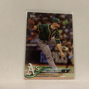 #16 Daniel Coulombe Oakland Athletics  Series 1 2018 Topps Baseball Card A1Q