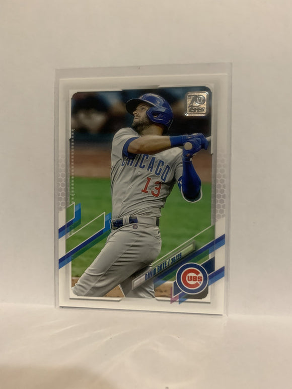 #4 David Bote Chicago Cubs 2021 Topps Series One Baseball Card