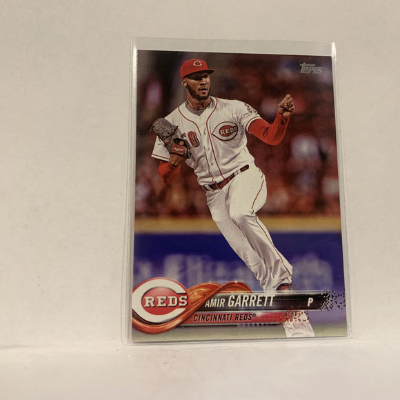 #14 Amir Garrett Cincinnati Reds  Series 1 2018 Topps Baseball Card A1Q