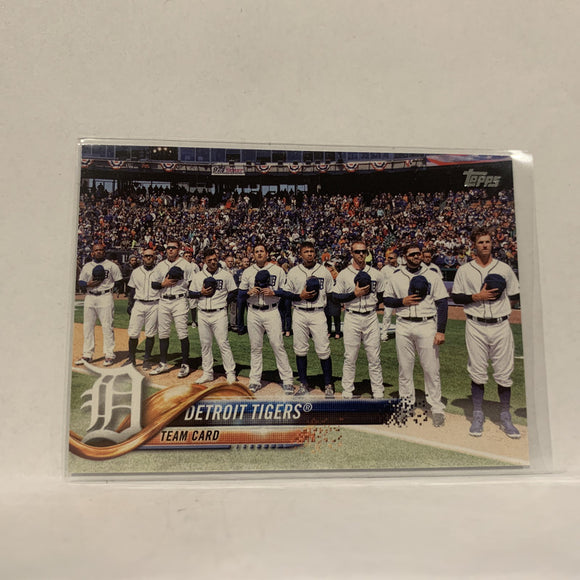 #8 Team Card Detroit Tigers  Series 1 2018 Topps Baseball Card A1Q