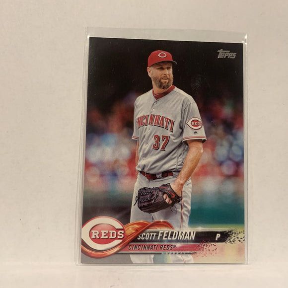 #58 Scott Feldman Cincinnati Reds  Series 1 2018 Topps Baseball Card A1R