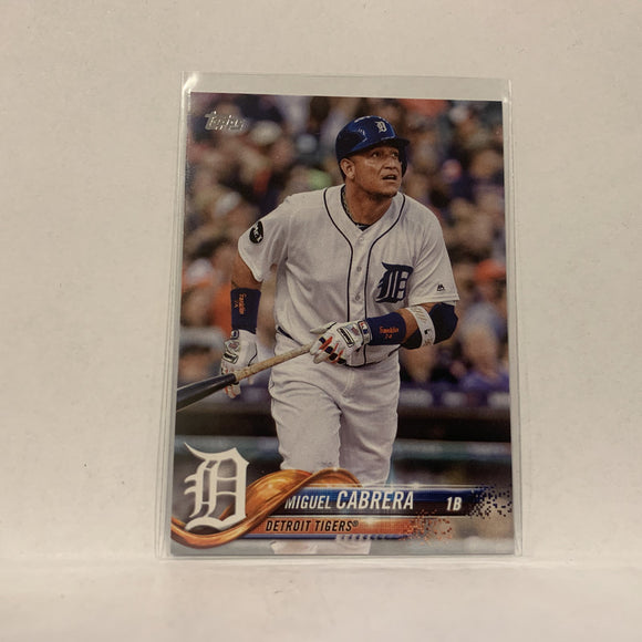 #90 Miguel Cabrera Detroit Tigers  Series 1 2018 Topps Baseball Card A1R