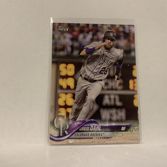 #96 David Dahl Colorado Rockies  Series 1 2018 Topps Baseball Card A1R