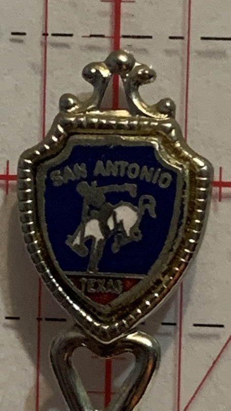 Sam Antonio Texas State Fort  Souvenir Spoon