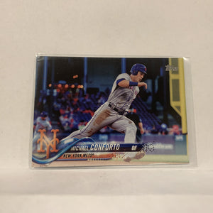 #88 Michael Conforto New York Mets  Series 1 2018 Topps Baseball Card A1R