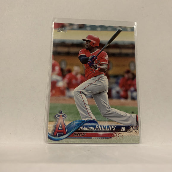 #87 Brandon Phillips Los Angeles Angels  Series 1 2018 Topps Baseball Card A1R