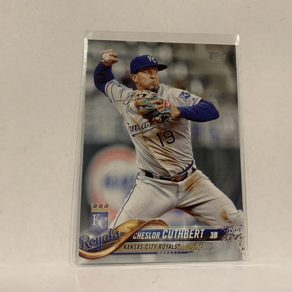 #72 Cheslor Cuthbert Kansas City Royals  Series 1 2018 Topps Baseball Card A1R