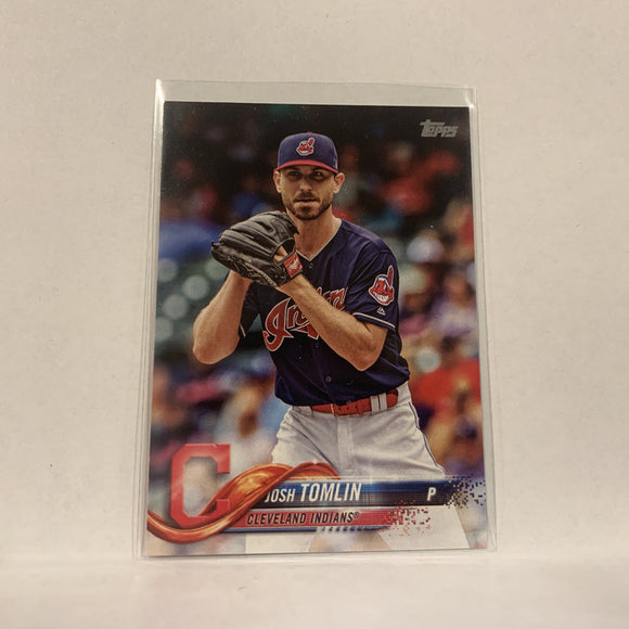 #27 Josh Tomlin Cleveland Indians  Series 1 2018 Topps Baseball Card A1S