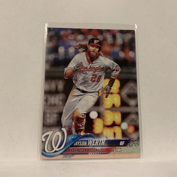 #28 Jayson Werth Washington Nationals  Series 1 2018 Topps Baseball Card A1S