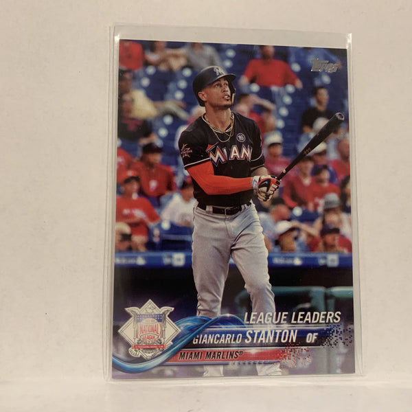 2018 Topps #45 Giancarlo Stanton Miami Marlins Baseball Card