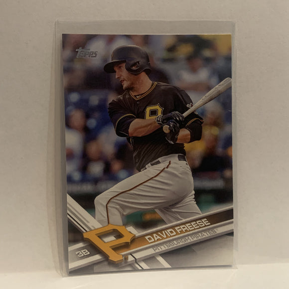 #302 David Freese Pittsburgh Pirates 2017 Topps Series 1 Baseball Card HW