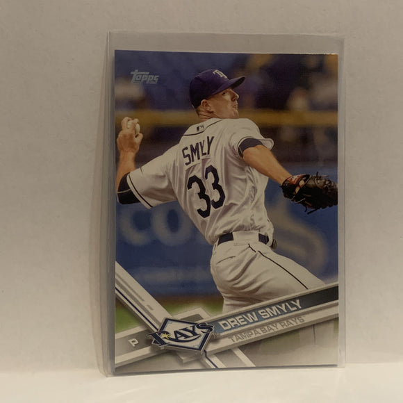 #334 Drew Smyly Tampa Bay Rays 2017 Topps Series 1 Baseball Card HW