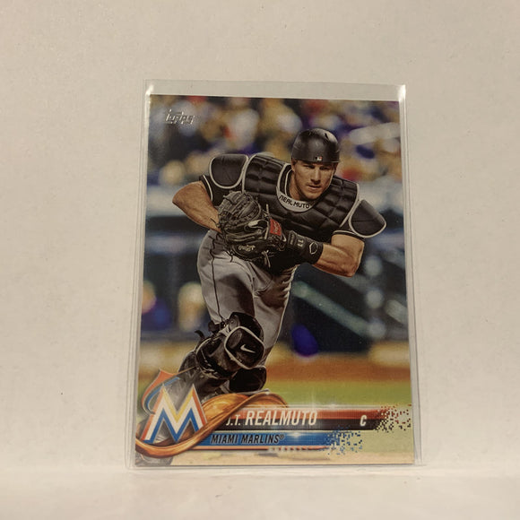 #79 J.T. Realmuto Miami Marlins  Series 1 2018 Topps Baseball Card A1S