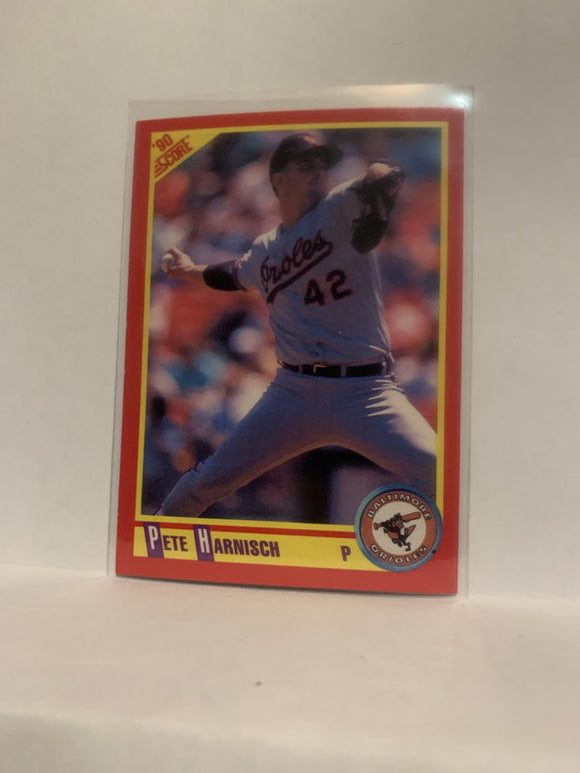 #355 Pete Harnisch Baltiomre Orioles 1990 Score Baseball Card