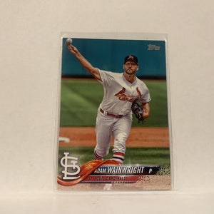 #81 Adam Wainwright St Louis Cardinals  Series 1 2018 Topps Baseball Card A1S