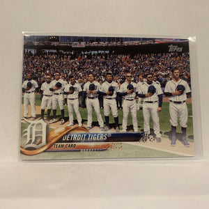 #8 Team Card Detroit Tigers  Series 1 2018 Topps Baseball Card A1T