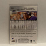 #246 Yorvit Torrealba Colorado Rockies 2008 Upper Deck Series 1 Baseball Card HW