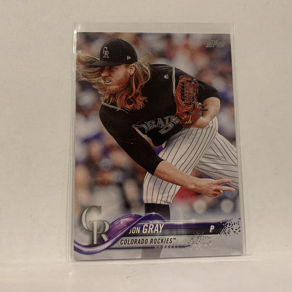 #9 Jon Gray Colorado Rockies  Series 1 2018 Topps Baseball Card A1T