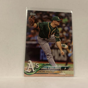 #16 Daniel Coulombe Oakland Athletics  Series 1 2018 Topps Baseball Card A1T