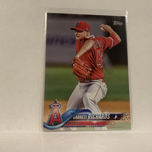 #19 Garrett Richards Los Angeles Angels  Series 1 2018 Topps Baseball Card A1T