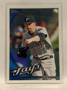 #631 Marc Rzepczynski Toronto Blue Jays 2010 Topps Baseball Card