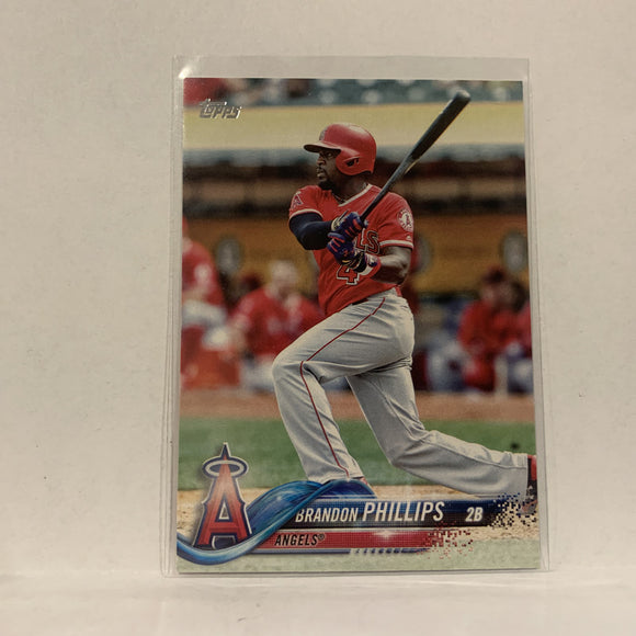 #87 Brandon Phillips Los Angeles Angels  Series 1 2018 Topps Baseball Card A1U