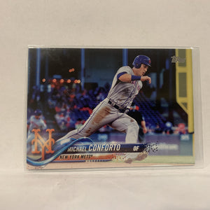 #88 Michael Conforto New York Mets  Series 1 2018 Topps Baseball Card A1U