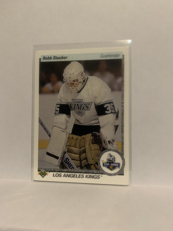 #165 Robb Stauber Los Angeles Kings 1990-91 Upper Deck Hockey Card