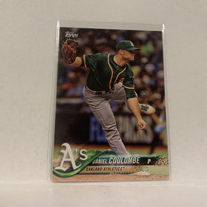 #16 Daniel Coulombe Oakland Athletics  Series 1 2018 Topps Baseball Card A1U