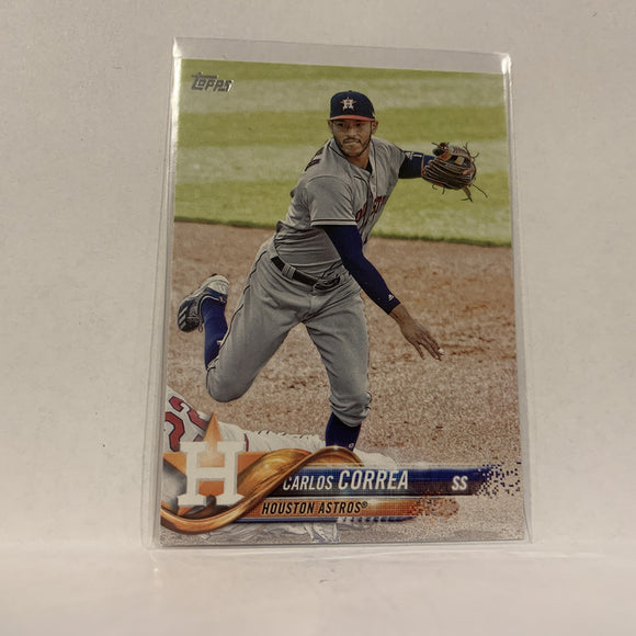 #30 Carlos Correa Houston Astros  Series 1 2018 Topps Baseball Card A1U