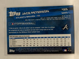 #133 Jace Peterson Atlanta Braves 2017 Topps Series One Baseball Card