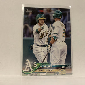 #69 Jed Lowrie  Oakland Athletics  Series 1 2018 Topps Baseball Card A1V