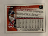 #617 Luis Valbuena Cleveland Indians 2010 Topps Baseball Card