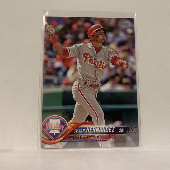 #26 Cesar Hernandez Philadelphia Phillies  Series 1 2018 Topps Baseball Card A1W